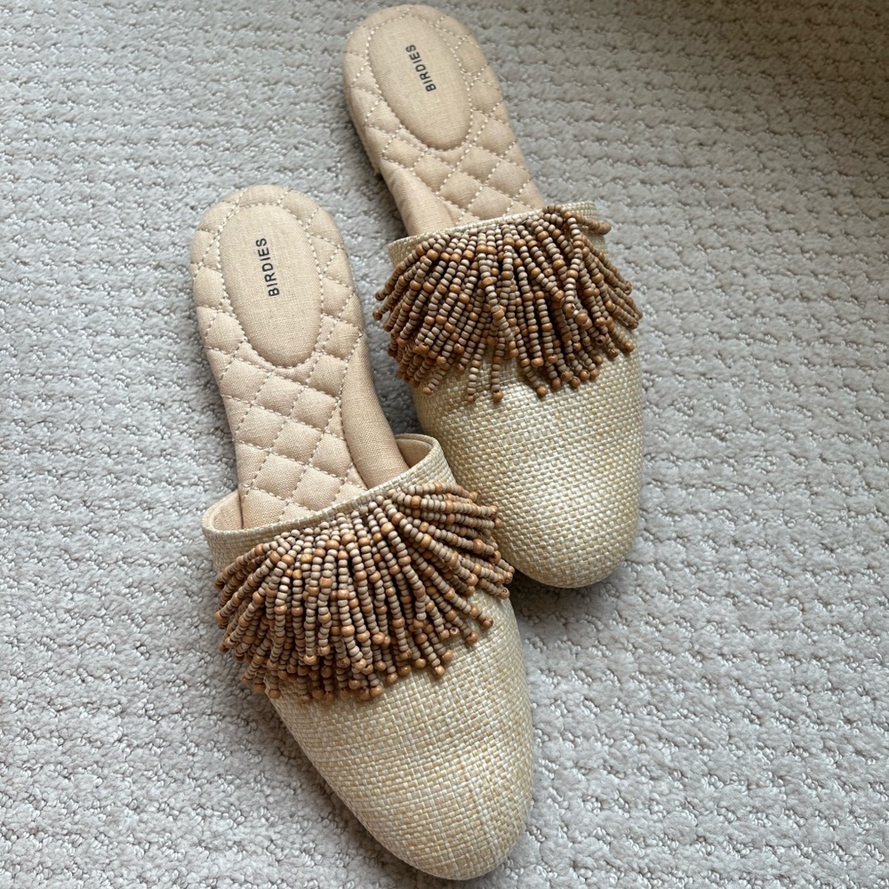 Cream colored Birdies Size 9 worn once mules. Final price drop